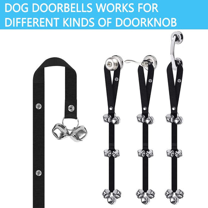 Dog Bell Premium Potty Training Big Dog Bells Adjustable Dog Doorbell for Potty Training Your Puppy Easily - Premium Quality - 7 Extra Super Loud Dog Doorbells