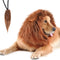 Lion Mane for Dog Costumes, Dog Lion Mane, Realistic Lion Wig for Medium to Large Sized Dogs, Large Dog Halloween Costumes, Lion Mane for Dog, Halloween Costumes for Dogs (Dark Brown)